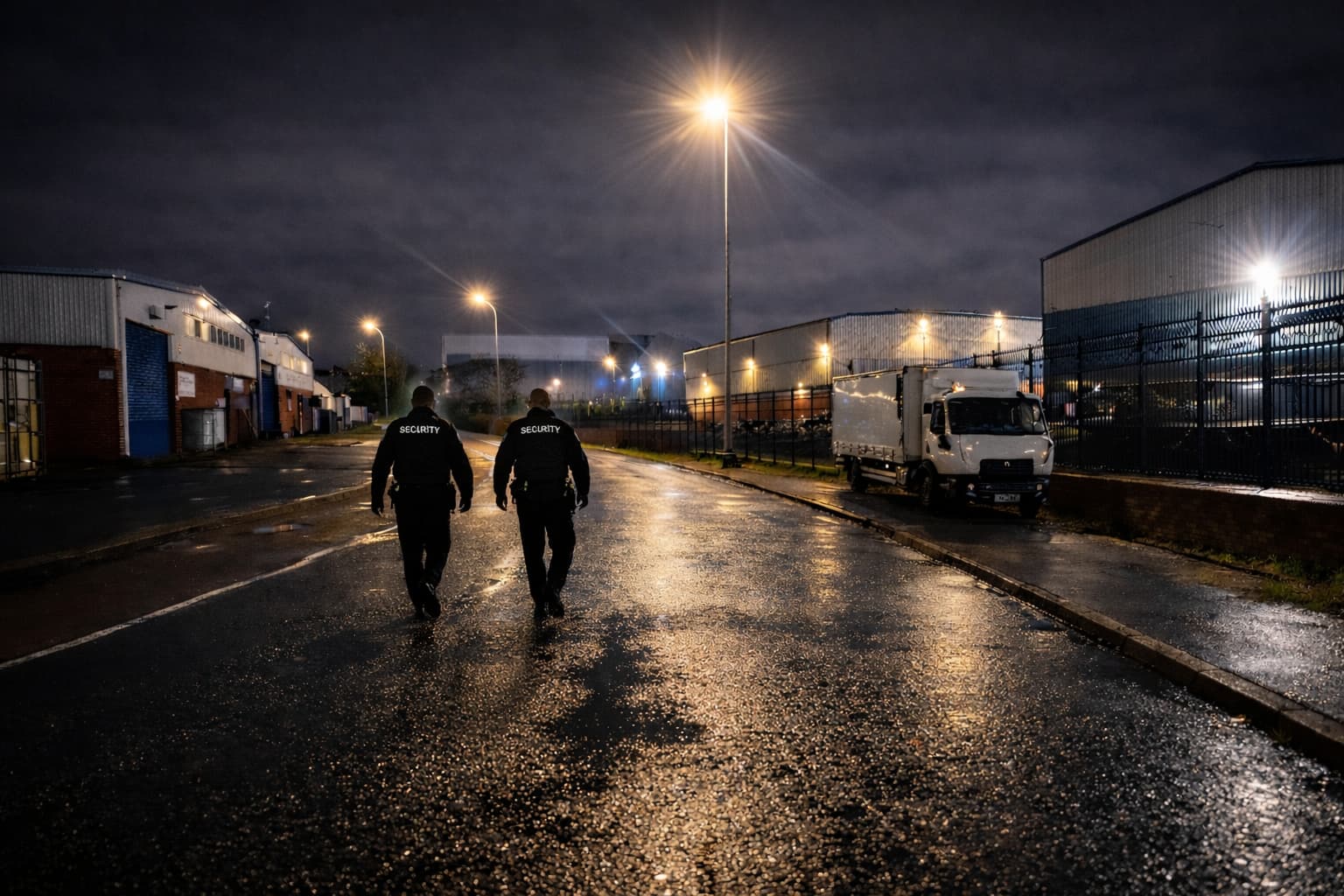 SIA licensed security guards on patrol in the West Midlands